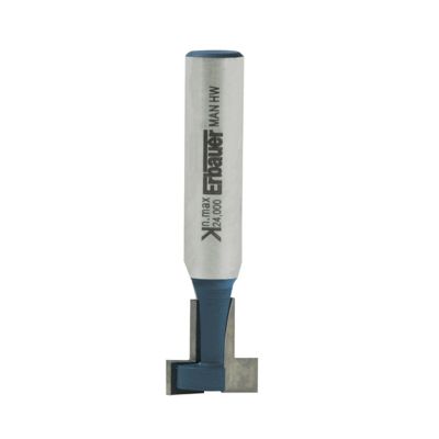 Fraise de défonceuse à rainurer en T ø 12.7 x l. 8 mm