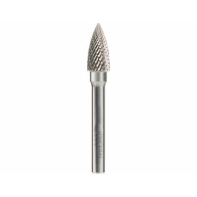 Fraise Rotative HM Tige Cylindrique Forme Arc à Pointe Effilée - Fontes, Aciers D. 12 x Lt. 70 x Lu. 25 x Q. 8 mm - Diamwood