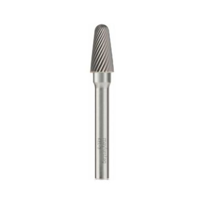 Fraise Rotative HM Tige Cylindrique Forme Bout Arrondi - Aciers, Inox D. 8 x Lt. 65 x Lu. 20 x Q. 6 mm - Diamwood