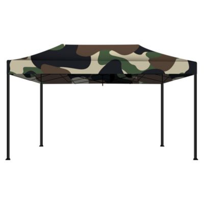 Frankystar Kebon tonnelle pliante camouflage 3x4,5 m en acier PVC Oxford