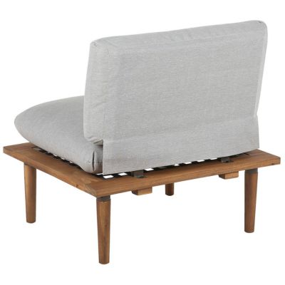 FRASCATI 2 places Ensemble de salon de jardin avec table Gris clair Bois d'acacia certifié