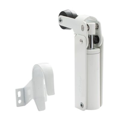 Frein de rétention Réglable force 1 a 30 N aluminium anodisé blanc pour porte jusquà 15 KG