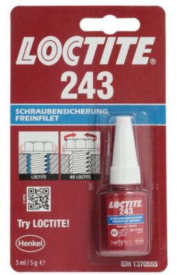 Frein filet Loctite 243 flacon 5ml pour métal