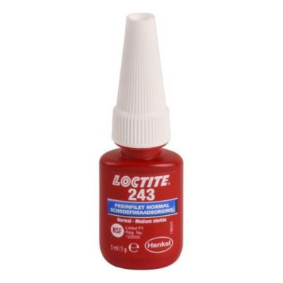 Frein filet Loctite 243 flacon 5ml pour métal