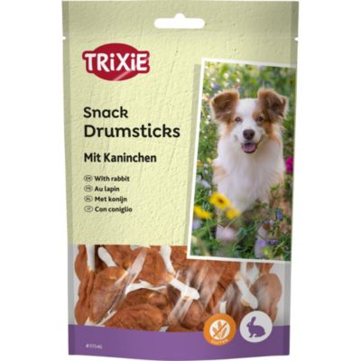 friandises Os snack enrobé de viande de lapin 100 g pour chien
