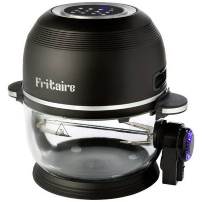 Fritaire 11533 Friteuse à air chaud sans BPA noir bol en verre autonettoyant