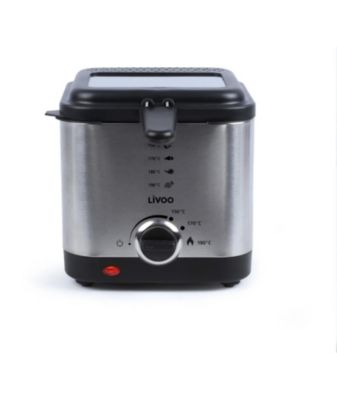 Friteuse 1.5l 900w gris Livoo DOC240