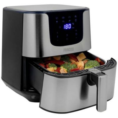 Friteuse à air chaud Deluxe XXL 5,5 L 1700 W - écran numérique, acier inoxydable