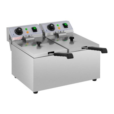 Friteuse electrique professionnelle restaurant 2 x Helloshop26