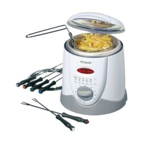 Friteuse et fondue pour 6 personnes 1L Bomann FFR 1290 CB Blanc