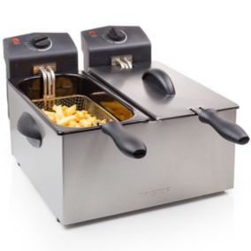 Friteuse inox 2x3l 2x1800w Tristar FR-6937