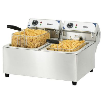 Friteuse électrique - Casselin - CFE102 - 2 x 10 litres - 2 x 2800 W - Acier inoxydable