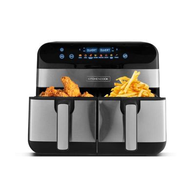 Friteuse Sans Huile Avec Deux Cuves 8 Programmes Airflow 9 De Kitchencook