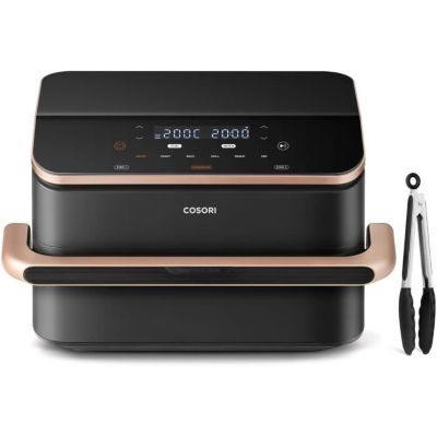 Friteuse sans huile COSORI - Dual Blaze Twinfry Chef Edition - Capacité 10L - 6 programmes - 2800W - Noir