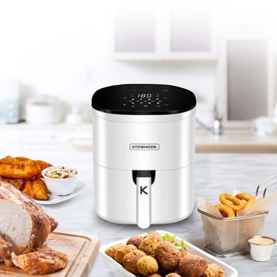 Friteuse Sans Huile De 6.5l 8 Programmes Airmed6 White De Kitchencook