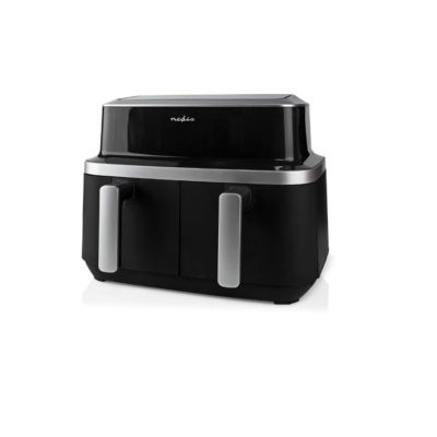 Friteuse sans huile double 2600w noir Nedis KAAF320BK