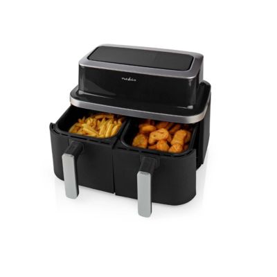 Friteuse sans huile double 2600w noir Nedis KAAF320BK