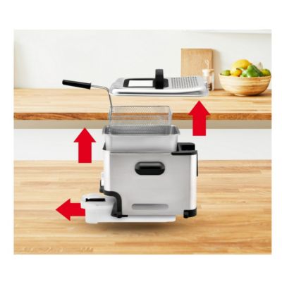 Friteuse semi-pro 3.5l 2300w Tefal FR804110 oleoclean | Castorama