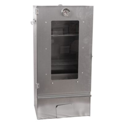 Fumoir 3 niveaux avec porte vitrée, h 80 cm