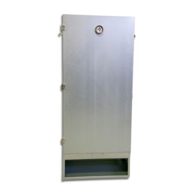 Fumoir 4 niveaux en tôle galvanisée, h 110 cm