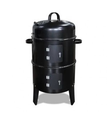 Fumoir vertical Barbecue à charbon de bois BBQ avec Thermomètre