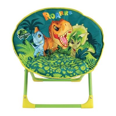 FUN HOUSE JURASSIC WORLD Siege lune dinosaures - Pliable - H.47 x l.54 x P.42 cm - Pour enfant