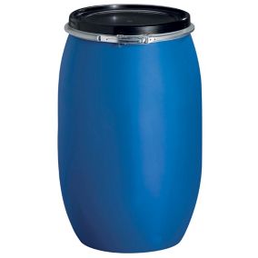 Fût plastique à couvercle 220L