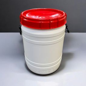 Fut Plastique Tonneau Curtec 64 litres Jerrican Tonnelet Stockage et Transport Grande Ouverture à Visser, Etanche