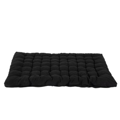 Futon 2 places portable matelas pliable, 135x190x10cm, noir