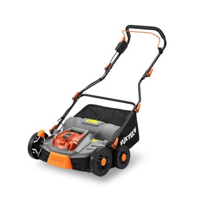 Fuxtec Scarificateur Aérateur À Batterie 40v Set Fx-e2ve38set Avec 2 Batteries Et Chargeur, 2-en-1, Largeur 38 Cm