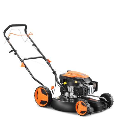 Fuxtec tondeuse à gazon thermique mulching autotractée 196cm3 largeur de coupe 51cm redonne du tonus à votre pelouse