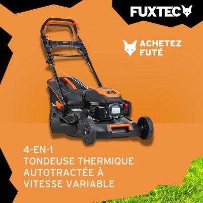 Fuxtec tondeuses a gazon thermiques noir 1001 m2 75 mm 2900 W 170 cm3