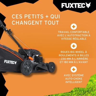 Fuxtec tondeuses a gazon thermiques noir 1001 m2 75 mm 2900 W 170 cm3