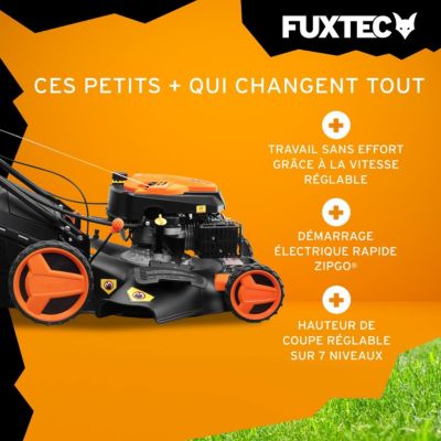 Fuxtec tondeuses a gazon thermiques orange 1001 m2 510 mm 196 cm3