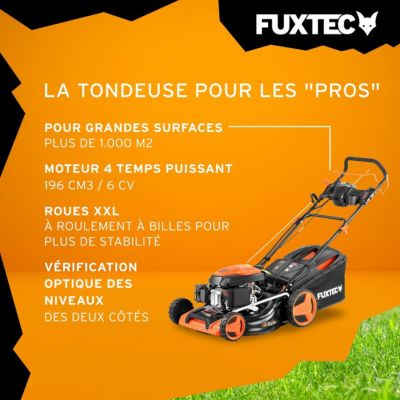 Fuxtec tondeuses a gazon thermiques orange 1001 m2 510 mm 196 cm3