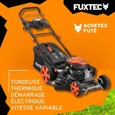 Fuxtec tondeuses a gazon thermiques rouge 196 cm3 2000 m2 530 mm