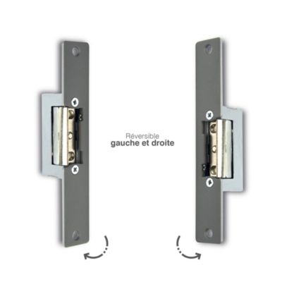 Gâche électrique à encastrer sans passage de serrure - WECA 90201.4 - Extel - 109201