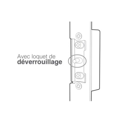 Gâche électrique à encastrer sans passage de serrure - WECA 90201.4 - Extel - 109201