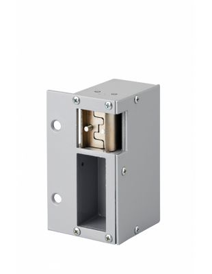 Gâche électrique pour serrure horizontale en applique, réversible, 12V, compatible extérieur, gris - THIRARD