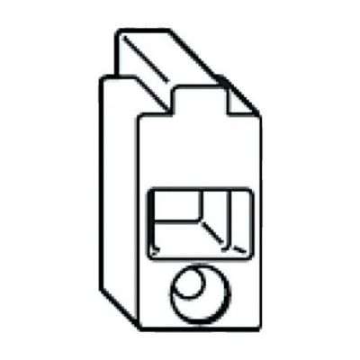 Gâche tringle simple PVC - FERCO - E-16677-00-0-1