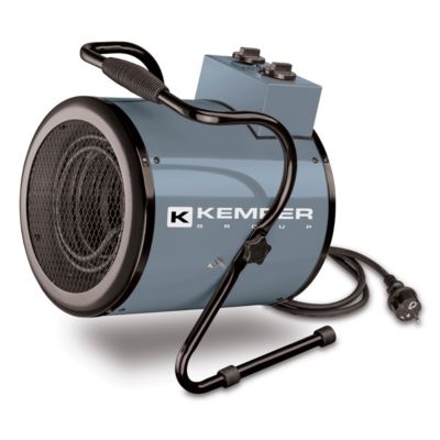 Générateur Air Chaud Electrique Portable 3000W - Chauffage Soufflant Chantier Ventilation Thermostat Atelier Garage Kemper