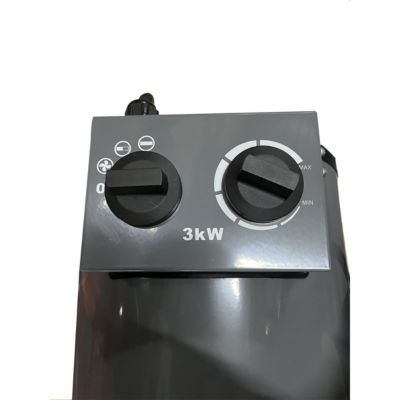 Générateur Air Chaud Electrique Portable 3000W - Chauffage Soufflant Chantier Ventilation Thermostat Atelier Garage Kemper