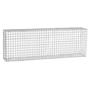 Gabion acier galvanisé L180 x H60 x Pr.30 cm tirants et crampons inclus