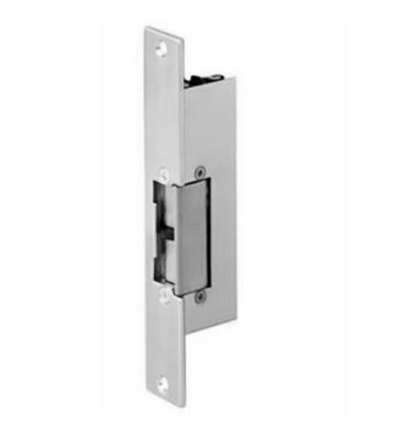 Gache électrique à encastrer 24V réversible 107 mm à émission et micro contact Beugnot 500