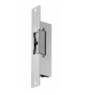 Gache électrique à encastrer 24V réversible 107 mm à émission et micro contact Beugnot 500