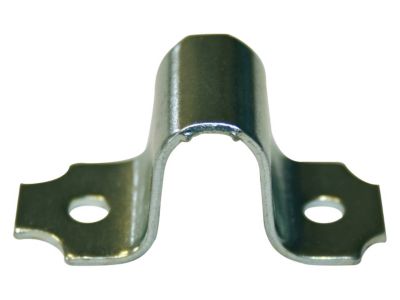 Gache pour pêne rond à visser ø16 mm - acier zingué blanc
