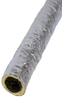 Gaine en PVC souple isolée Aldes 25mm, ø125 mm x 6 m