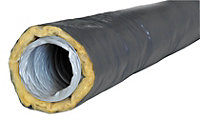Gaine en PVC souple isolée Strulik 25mm, ø125 mm x 6 m