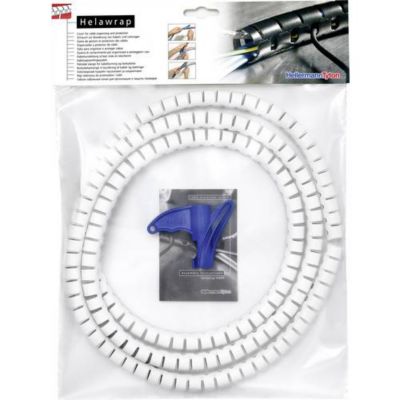 Gaine Helawrap HWPP 16 mm HellermannTyton 2 m - gris, polypropylène
