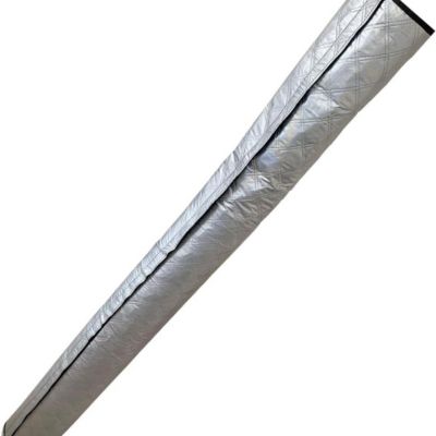 Gaine isolante pour tuyau flexible de climatiseur,accessoire pour tuyau,gaine isolante pour tuyau d'évacuation,150 x 52 cm,argent